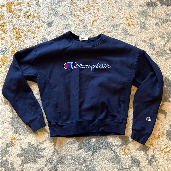 Champion Navy Blue Sweatshirt - Picture 1 of 1